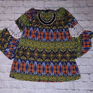 Pretty Tunic with Bell Sleeves